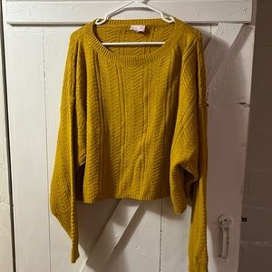 Oversized crop sweater